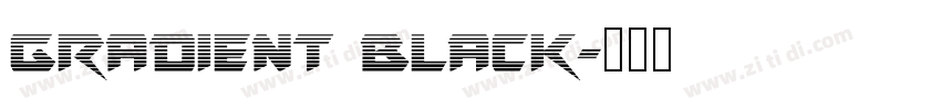 gradient black字体转换